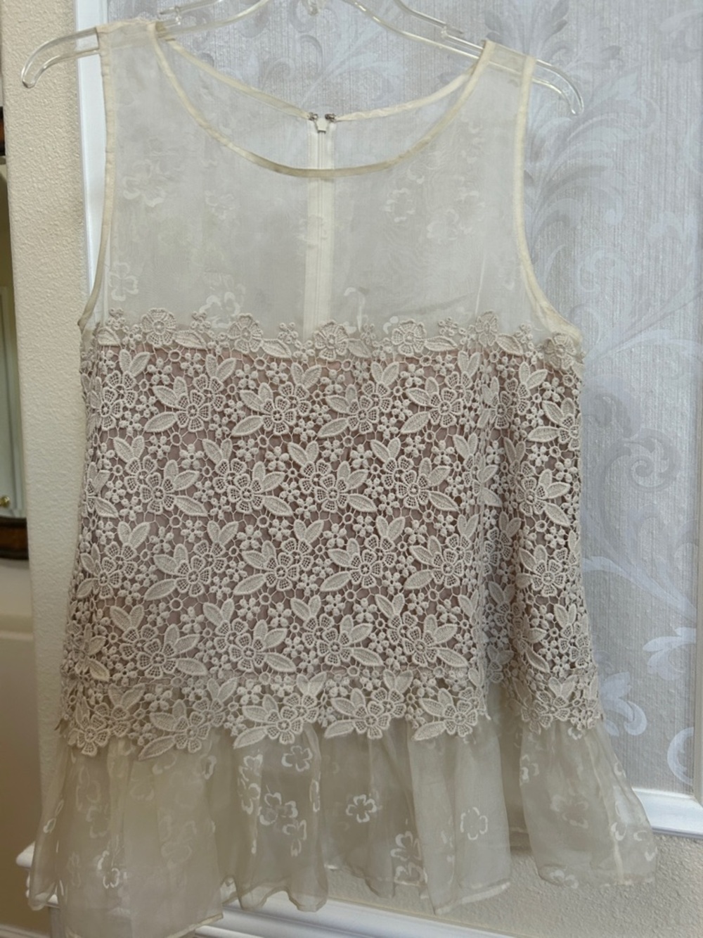RED Valentino Silk Top in Beige
New without tags